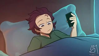 Tanjiro foi fudido pela nezuko - anal slayer